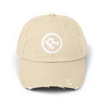 Raw+Suhi "R" LOGO Distressed Dad Cap (stone)