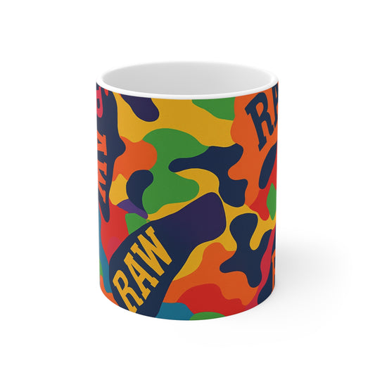 RawSushi "raw camo summer 25'" Mug 11oz