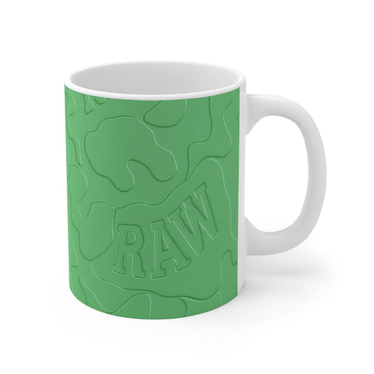 RawSushi "green marbled camo" Mug 11oz
