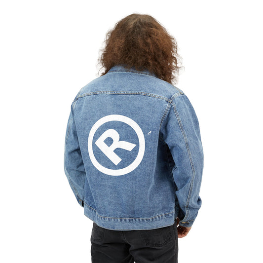 Raw+Sushi Denim Jacket — Classic Lightwash Jean Jacket 'R' Back Logo