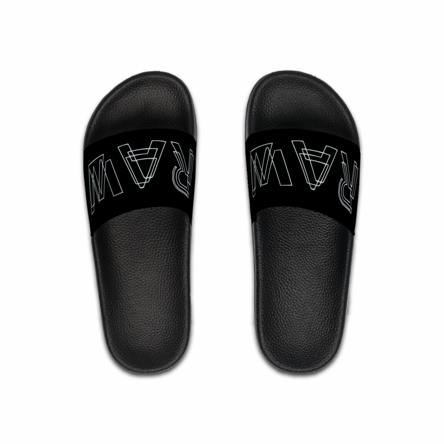 Raw+Sushi "RAW lines" Slide Sandals black