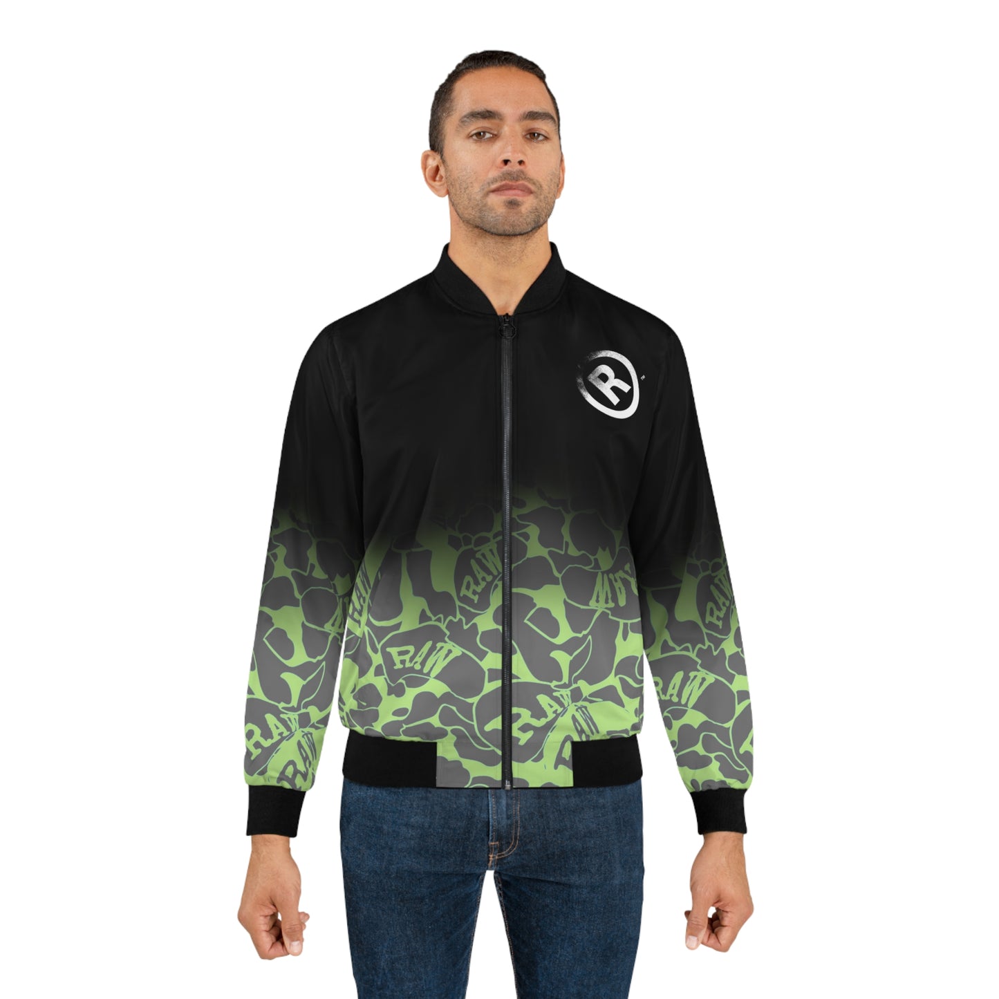 Raw+Sushi "faded camo" Bomber Jacket