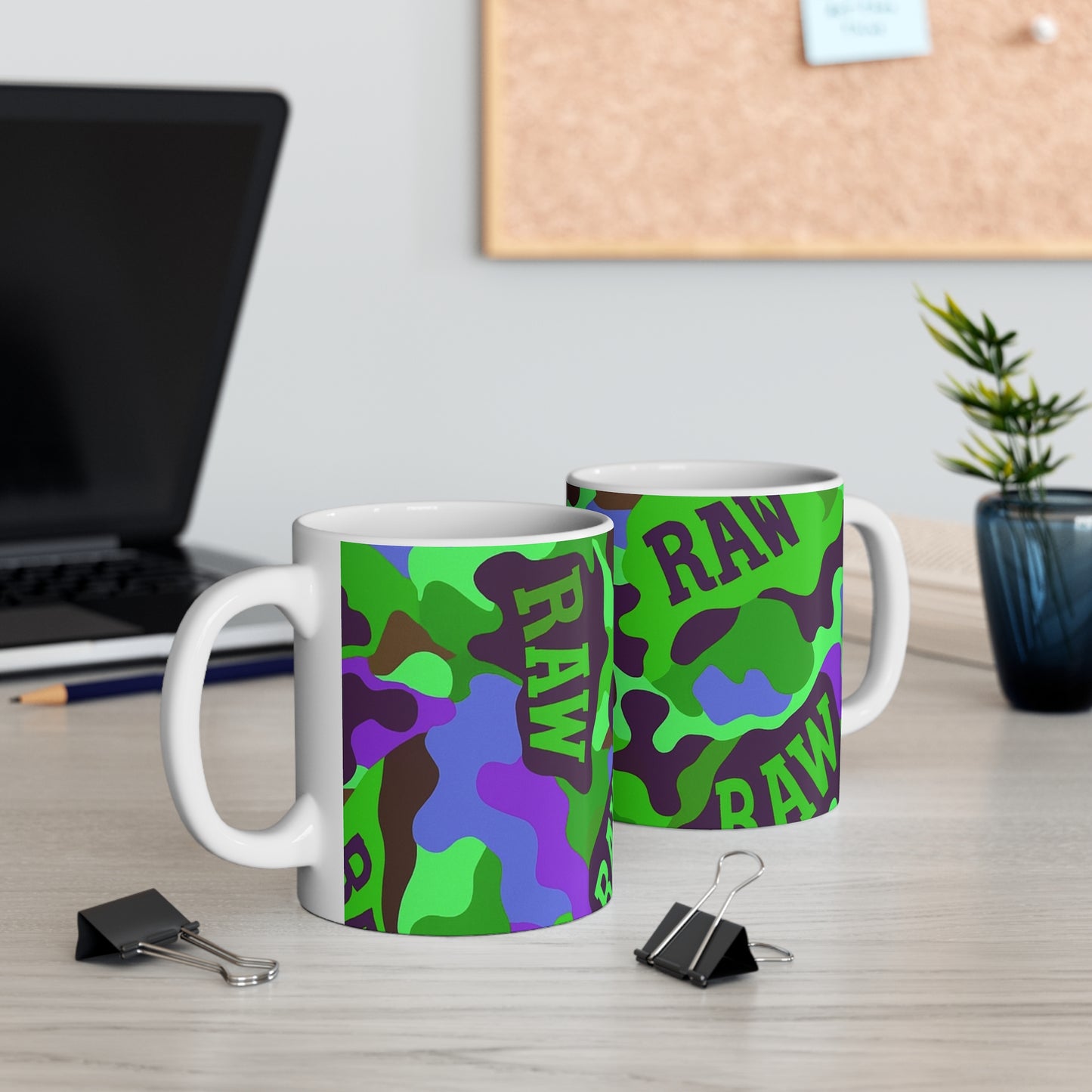 RawSushi "fall 25' camo" Mug 11oz