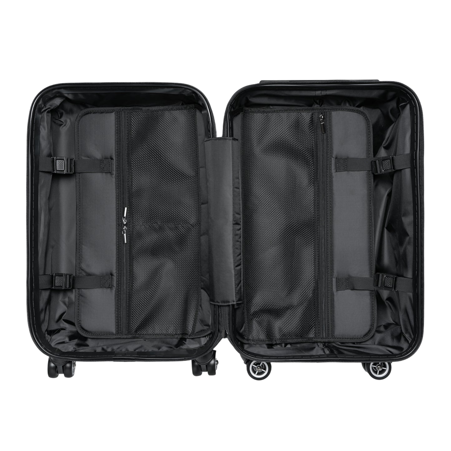 Raw+Sushi Graphic Black & White Rolling SuitcaseTravel Luggage
