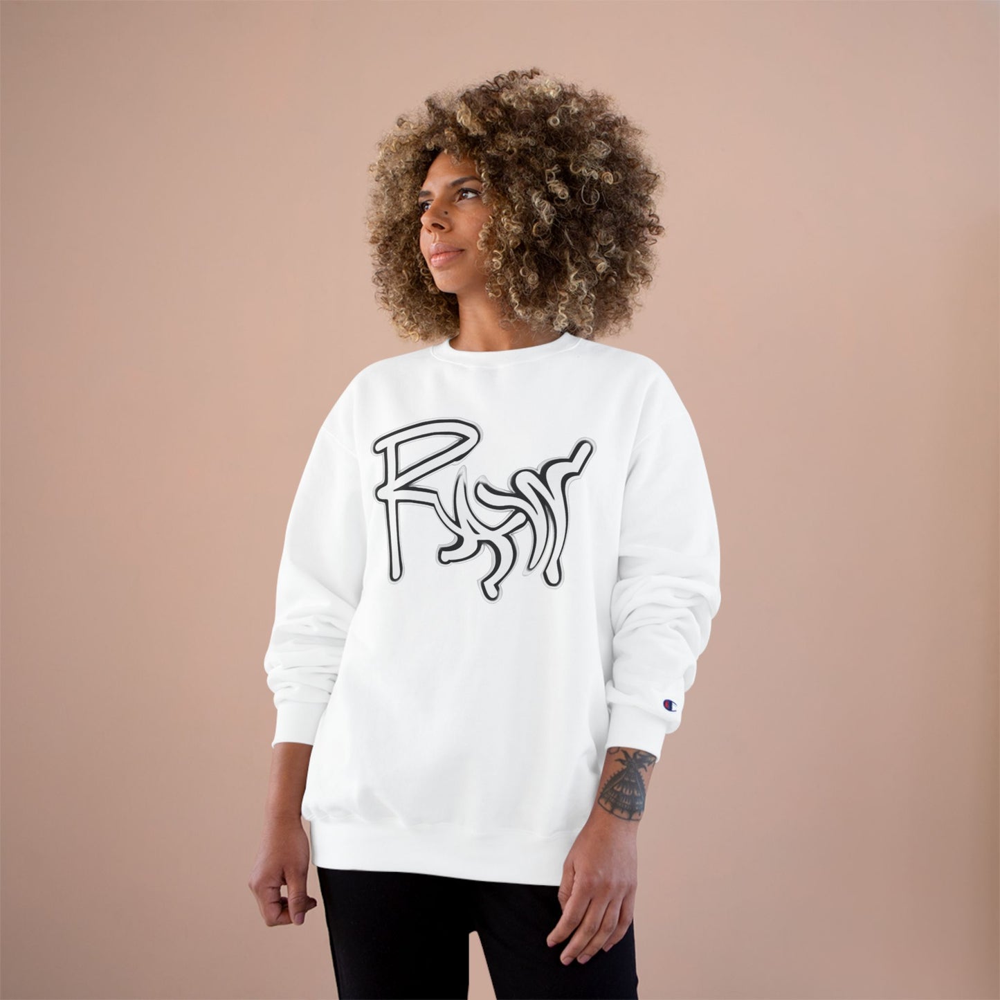 Raw+Sushi "RAW" Champion Sweatshirt white