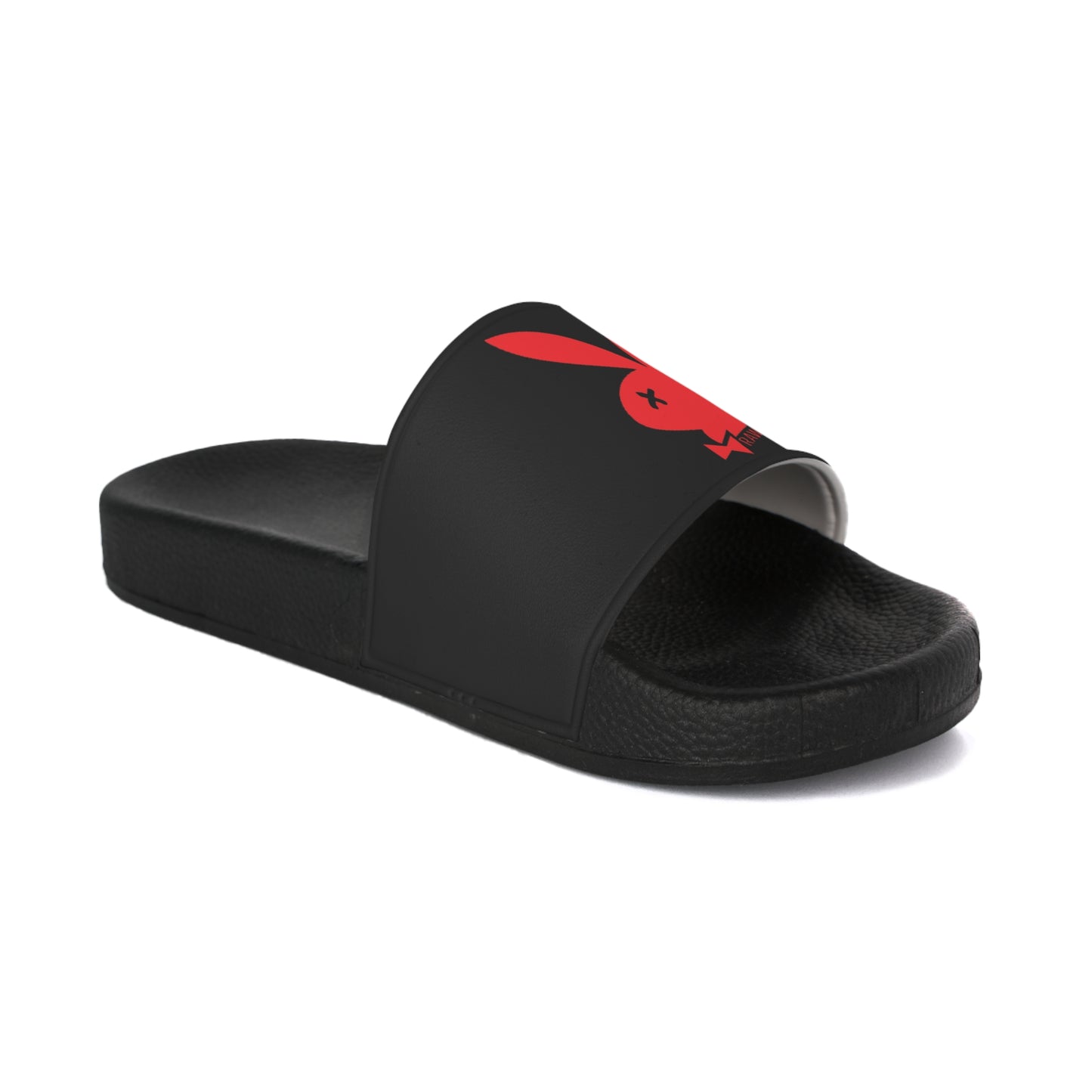Raw+Sushi "PLAY BOYZ" Slide Sandals BLK/RED