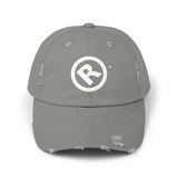 Raw+Suhi "R" LOGO Distressed Dad Cap (light olive)