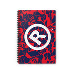 Raw+Sushi ®️ Spiral Notebook - Ruled Line red