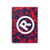 Raw+Sushi ®️ Spiral Notebook - Ruled Line red