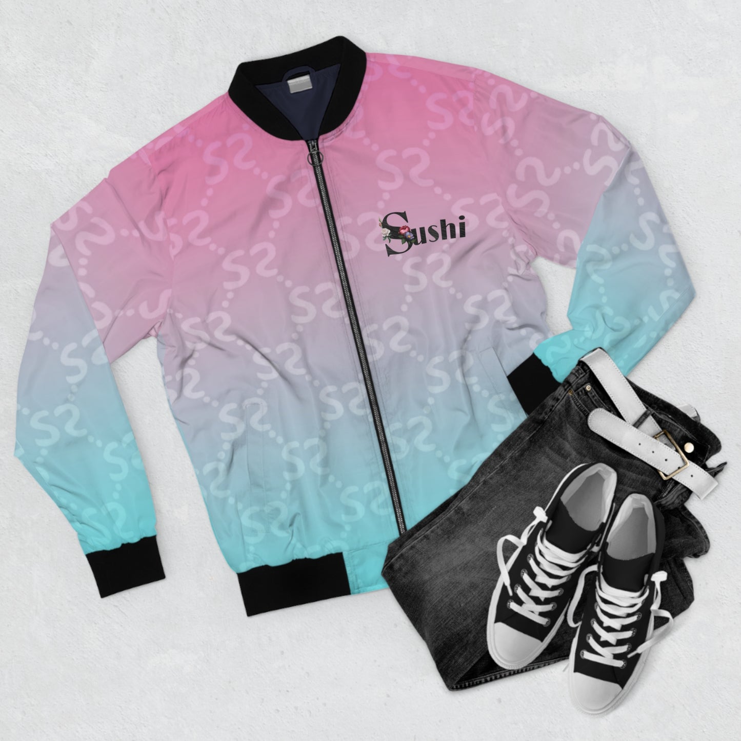 Raw+Sushi "SUSHI PRINT" Bomber Jacket