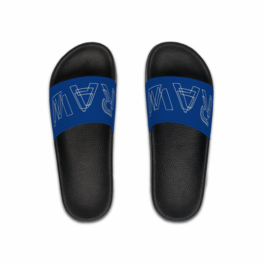 Raw+Sushi "RAW lines" Slide Sandals royal blue