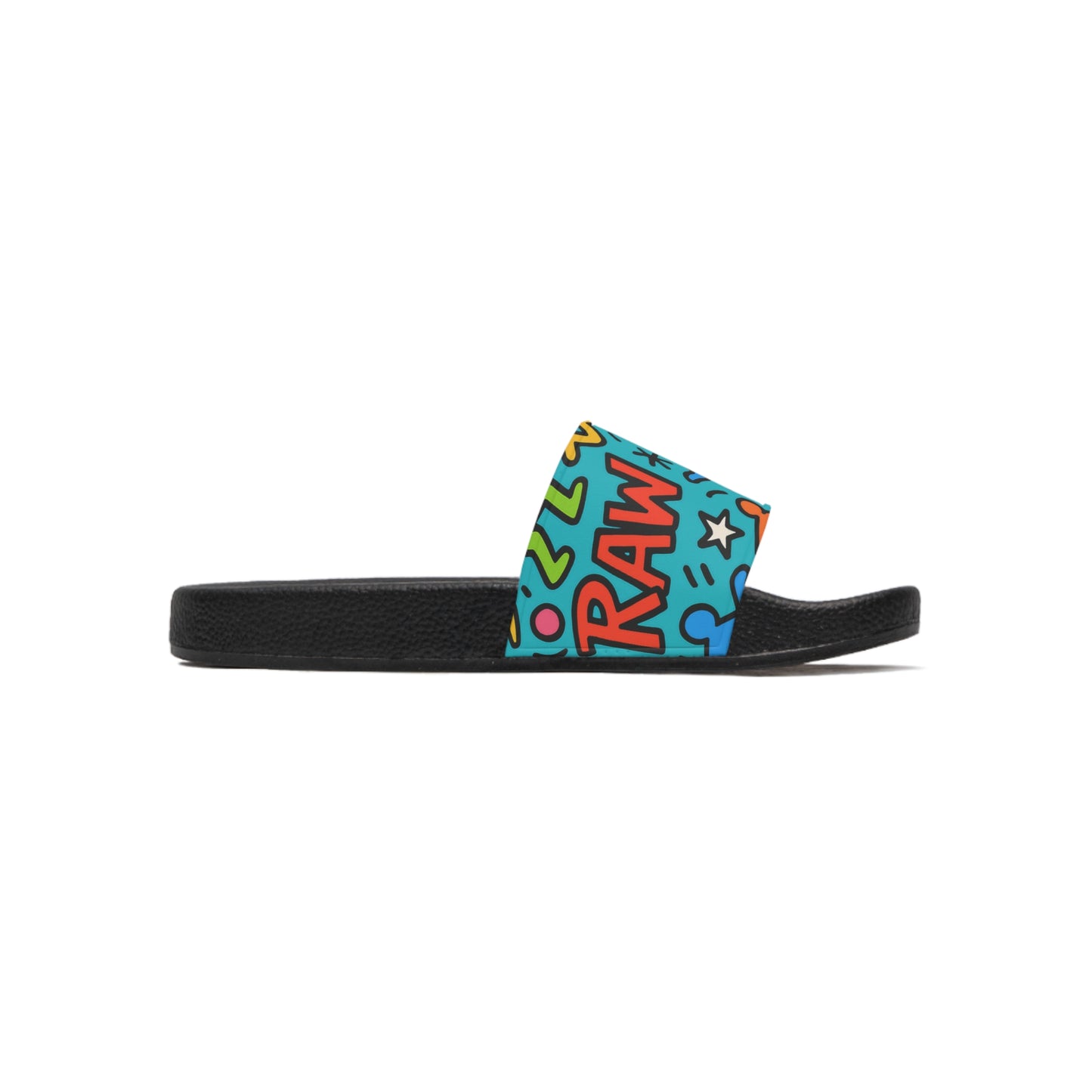 Raw+Sushi "RAW STREET TAG" Slide Sandals white