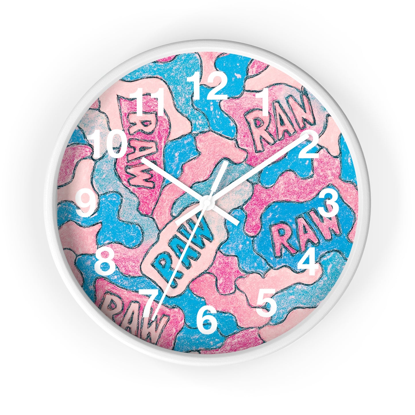 RAW Crayola" Wall Clock —Timepiece
