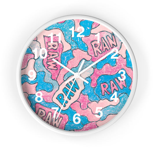 RAW Crayola" Wall Clock —Timepiece