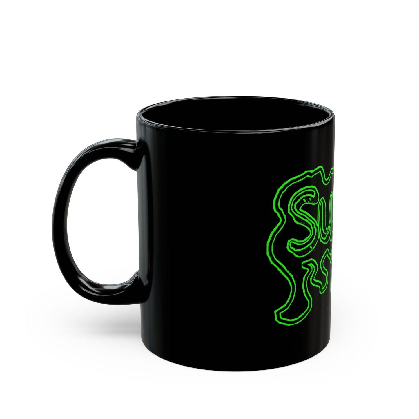 Raw+Sushi "Sushi" (slimed coffee) 11oz Black Mug