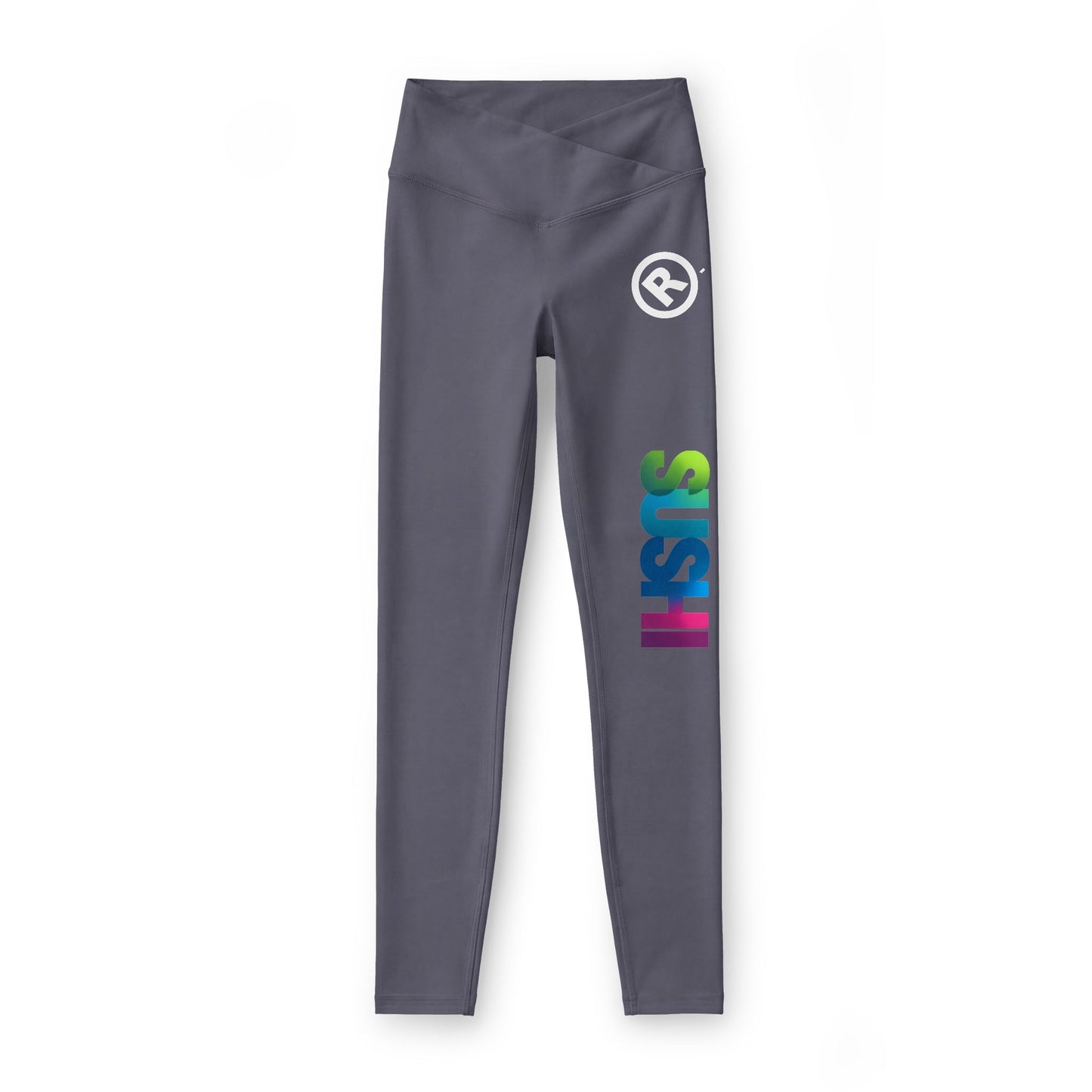 Raw+Sushi Leggings 'SUSHI' Retro Stripe High-Waist Workout Leggings