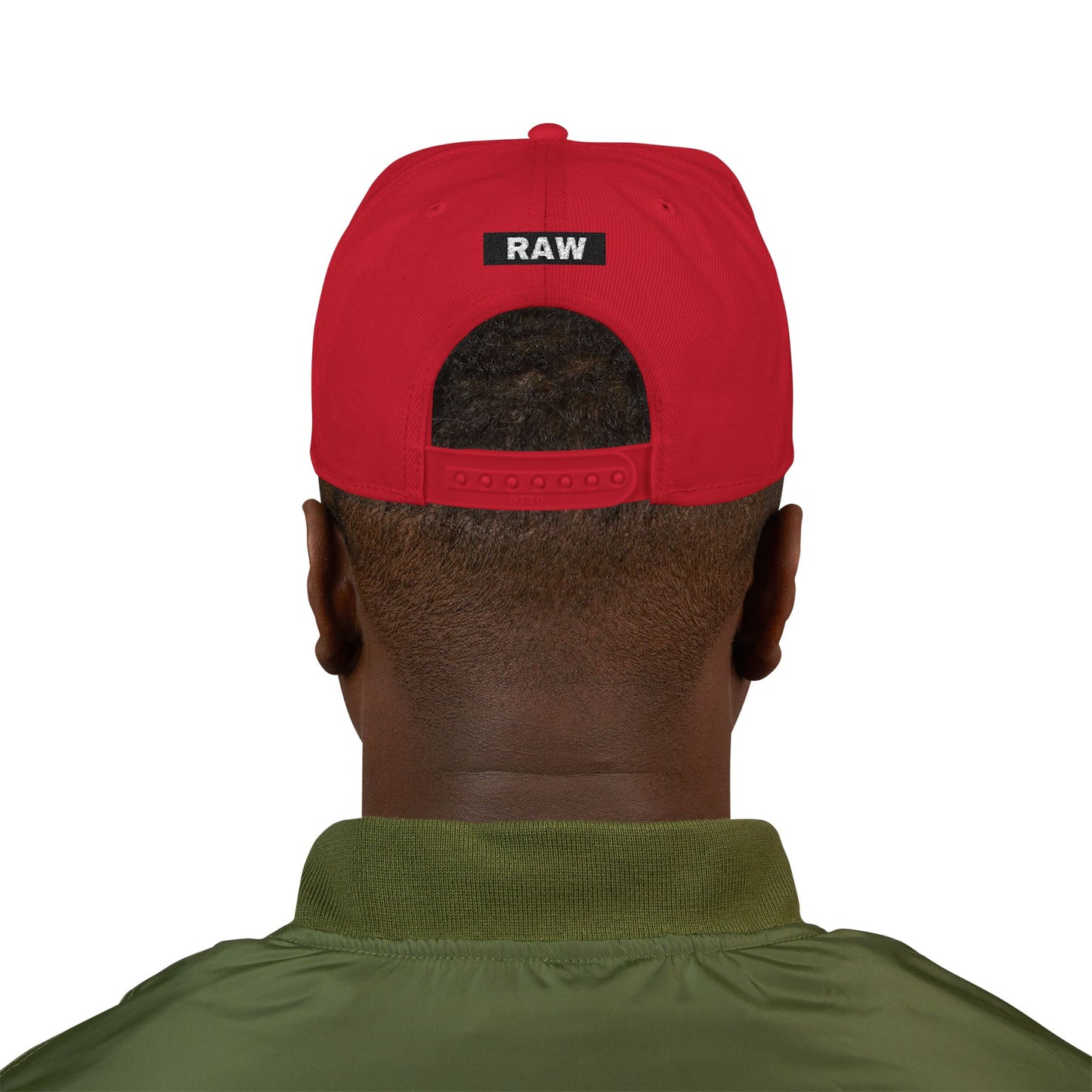 Raw Sushi " RAW SET ' Snapback Hat RED