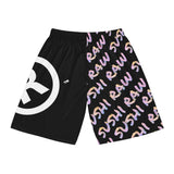 RawSushi Worldwide "RAW SCRIPT" Basketball Shorts