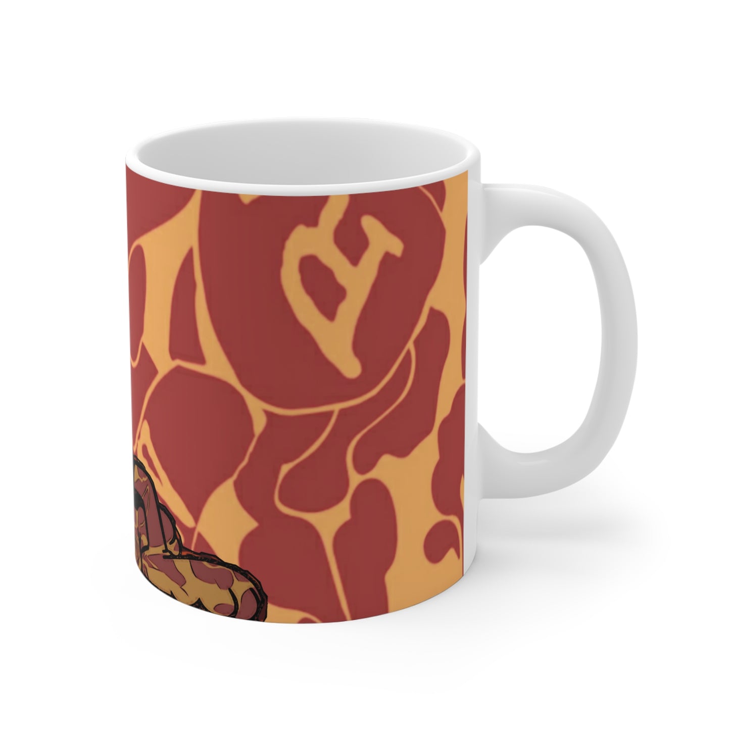 Raw+Sushi "Orange CAMO" Mug 11oz