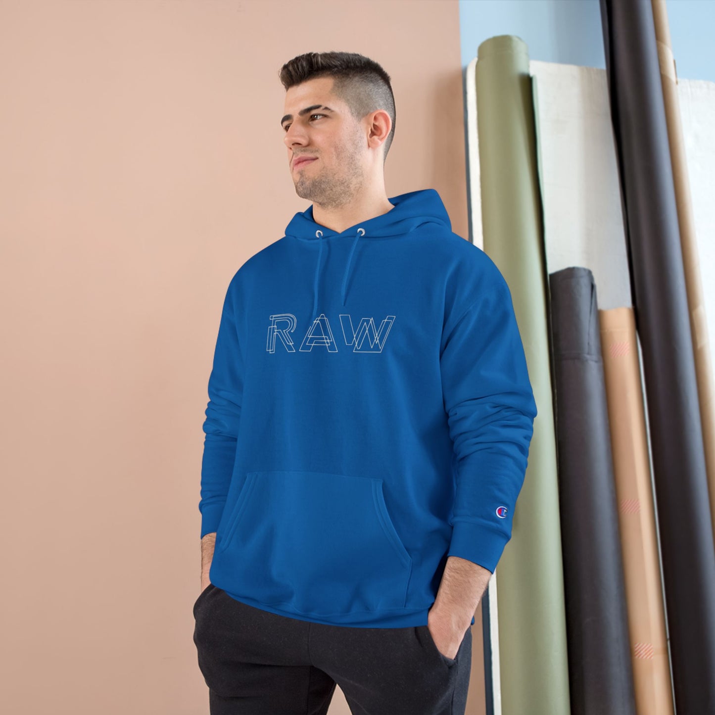 Raw+Sushi x Champion "raw stencil"