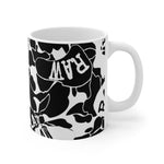 Raw sushi blk/white camo Mug 11oz