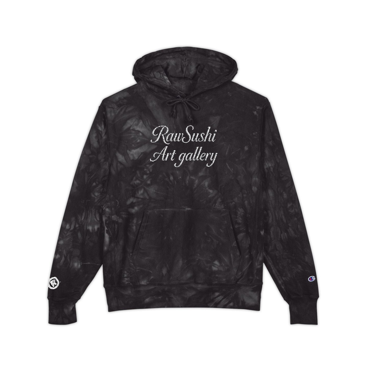 Raw+Sushi Art Gallery Tie-Dye "OG"  Embroidered Hoodie