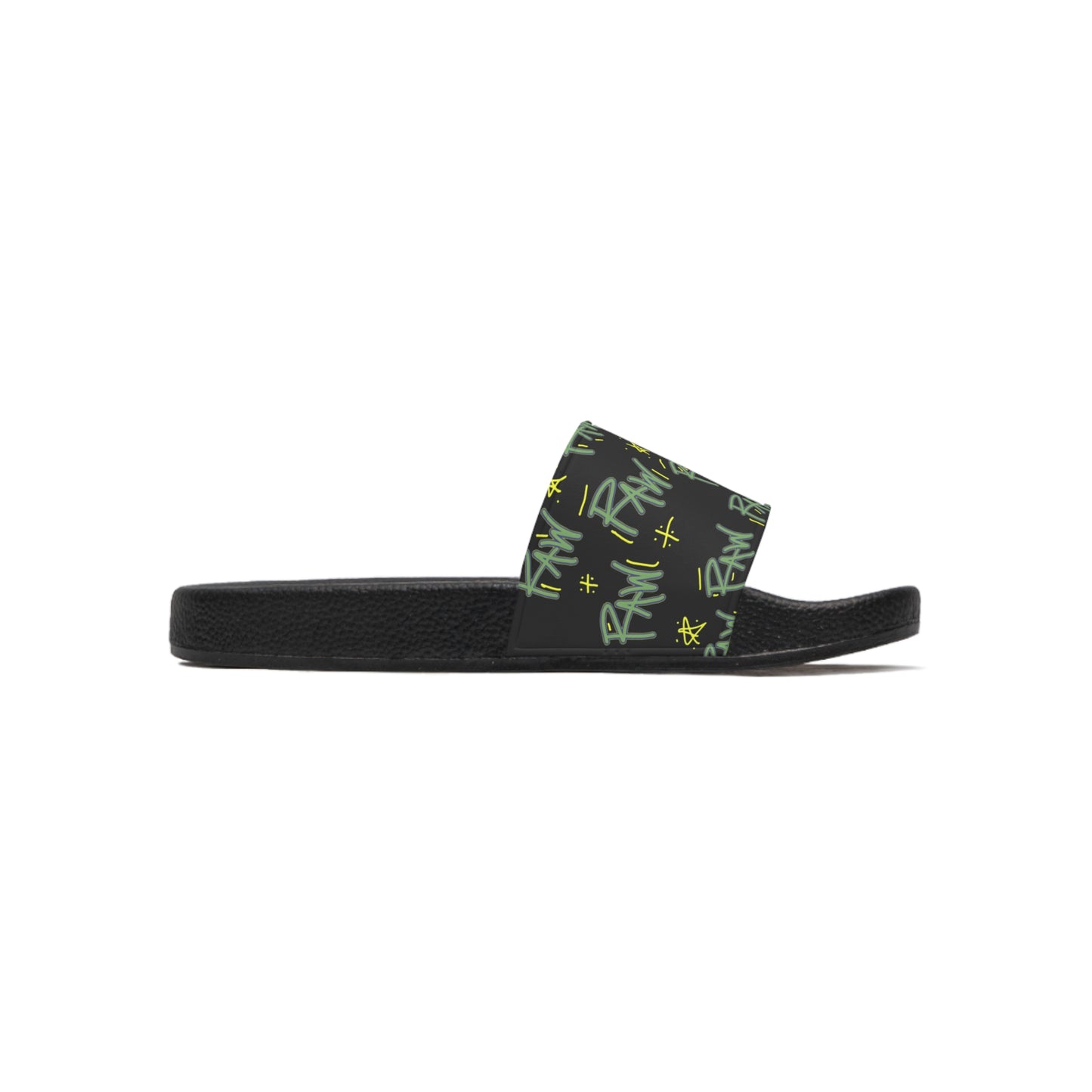 Raw+Sushi "Raw star print" Slide Sandals multi/blk