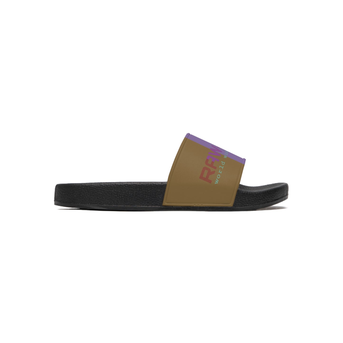 Raw+Sushi "world wide exploration" Slide Sandals multi color