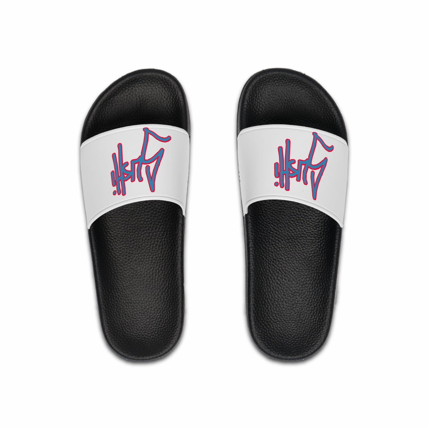 Raw+Sushi "SUSHI STREET TAG" Slide Sandals white