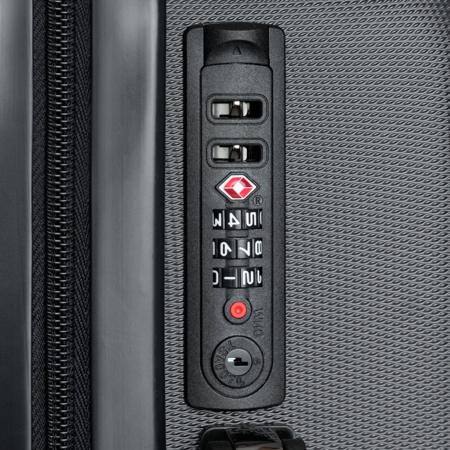 Raw+Sushi Graphic Black & White Rolling SuitcaseTravel Luggage