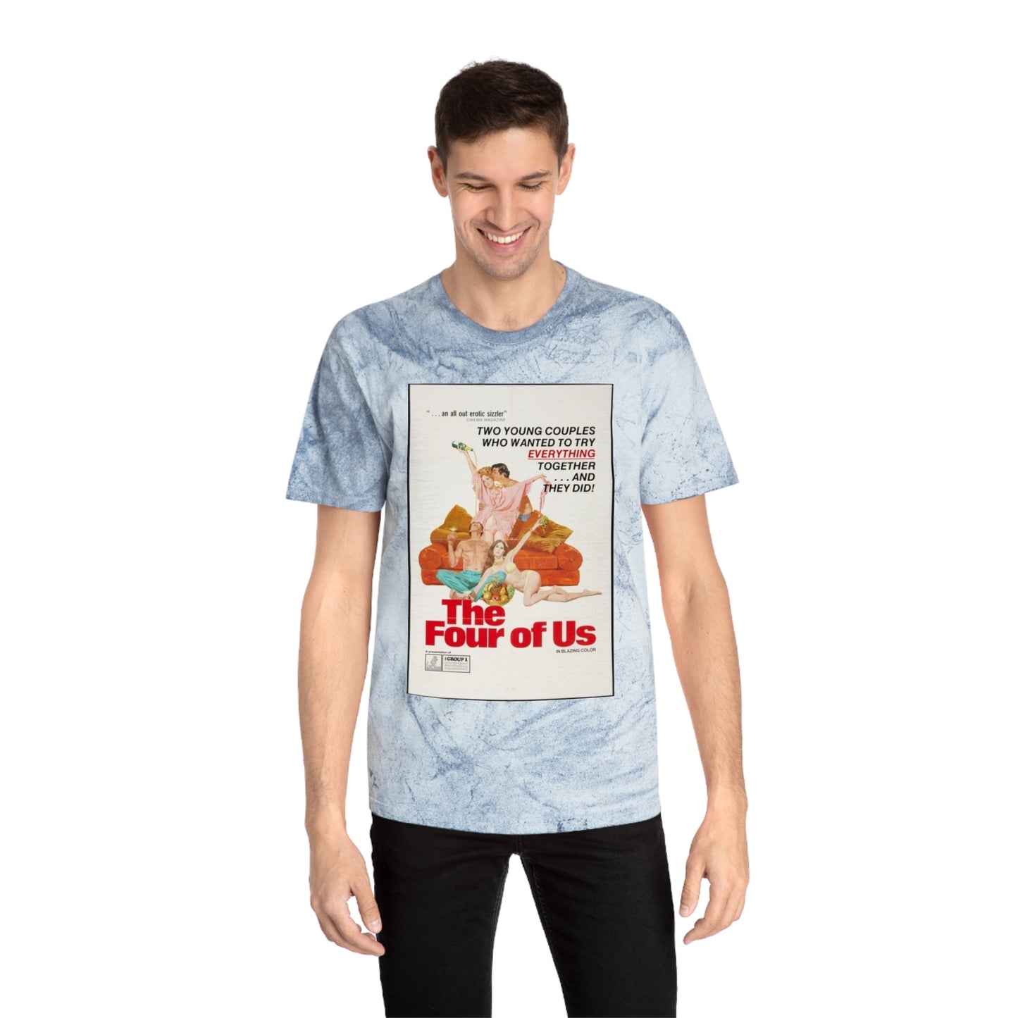 Raw+Sushi X Cult Behavior "4 of us"  Color Blast T-Shirt