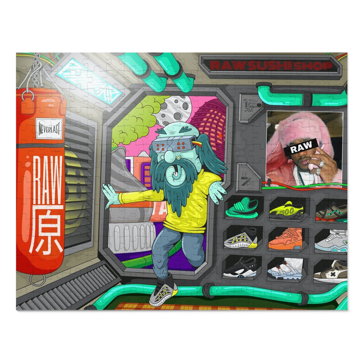 Raw+Sushi sneaker room Collection Puzzle (252 Piece)