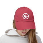 Raw+Suhi "R" LOGO Distressed Dad Cap (Dashing red)