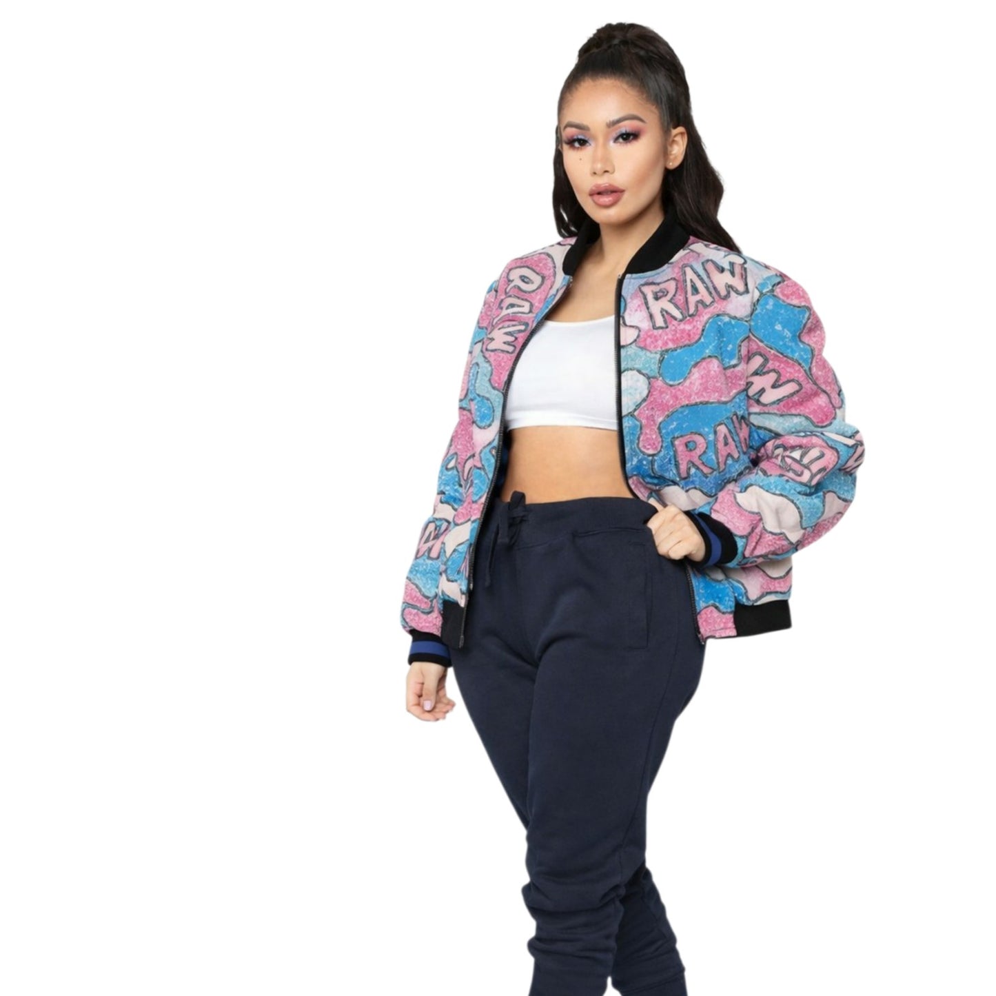 Raw+Sushi "Women's Crayola" Bomber Jacket