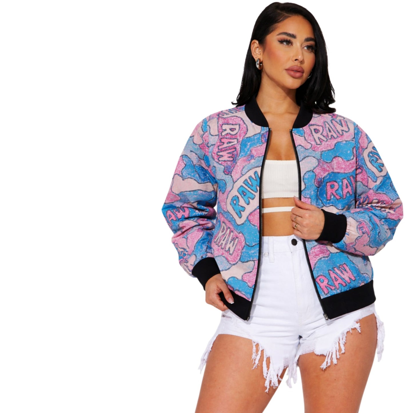 Raw+Sushi "Women's Crayola" Bomber Jacket