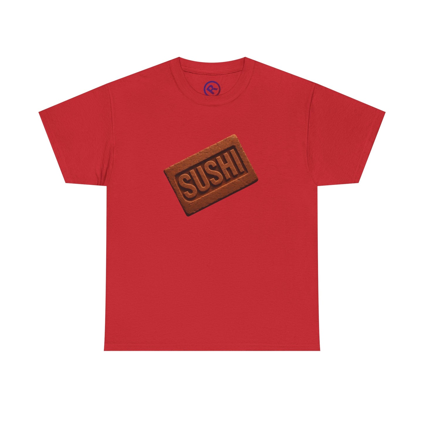 Raw+Sushi "BRICKS" Heavy Cotton Tee RED