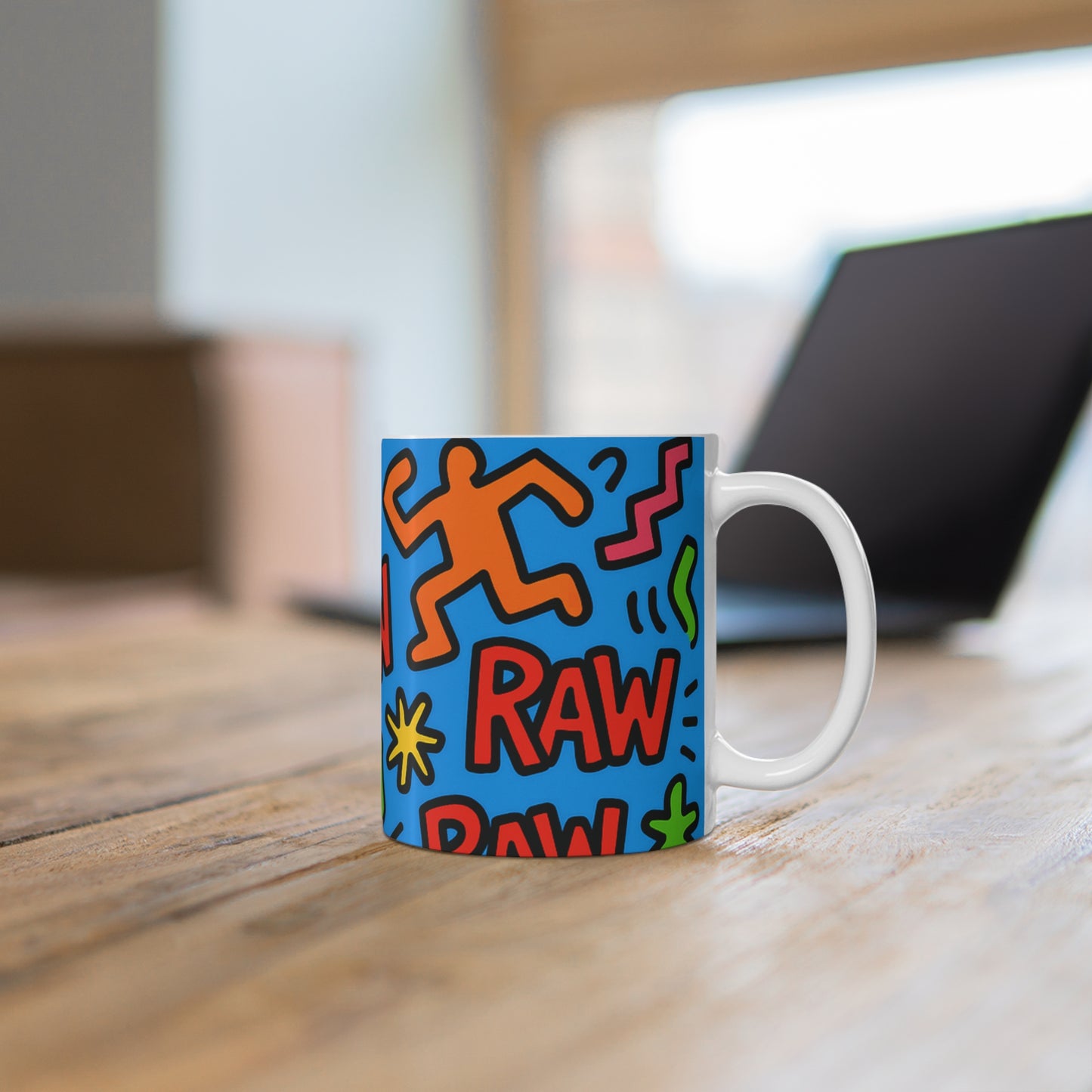 RawSushi "raw graffiti" royal Mug 11oz