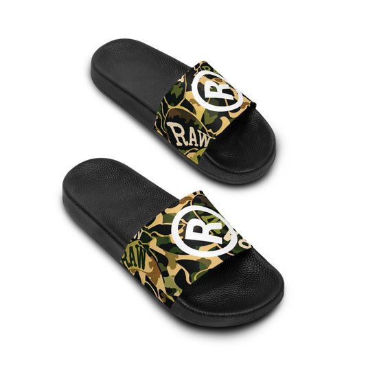 Raw+Sushi "RAW ARMY CAMO" Slide Sandals multi/blk
