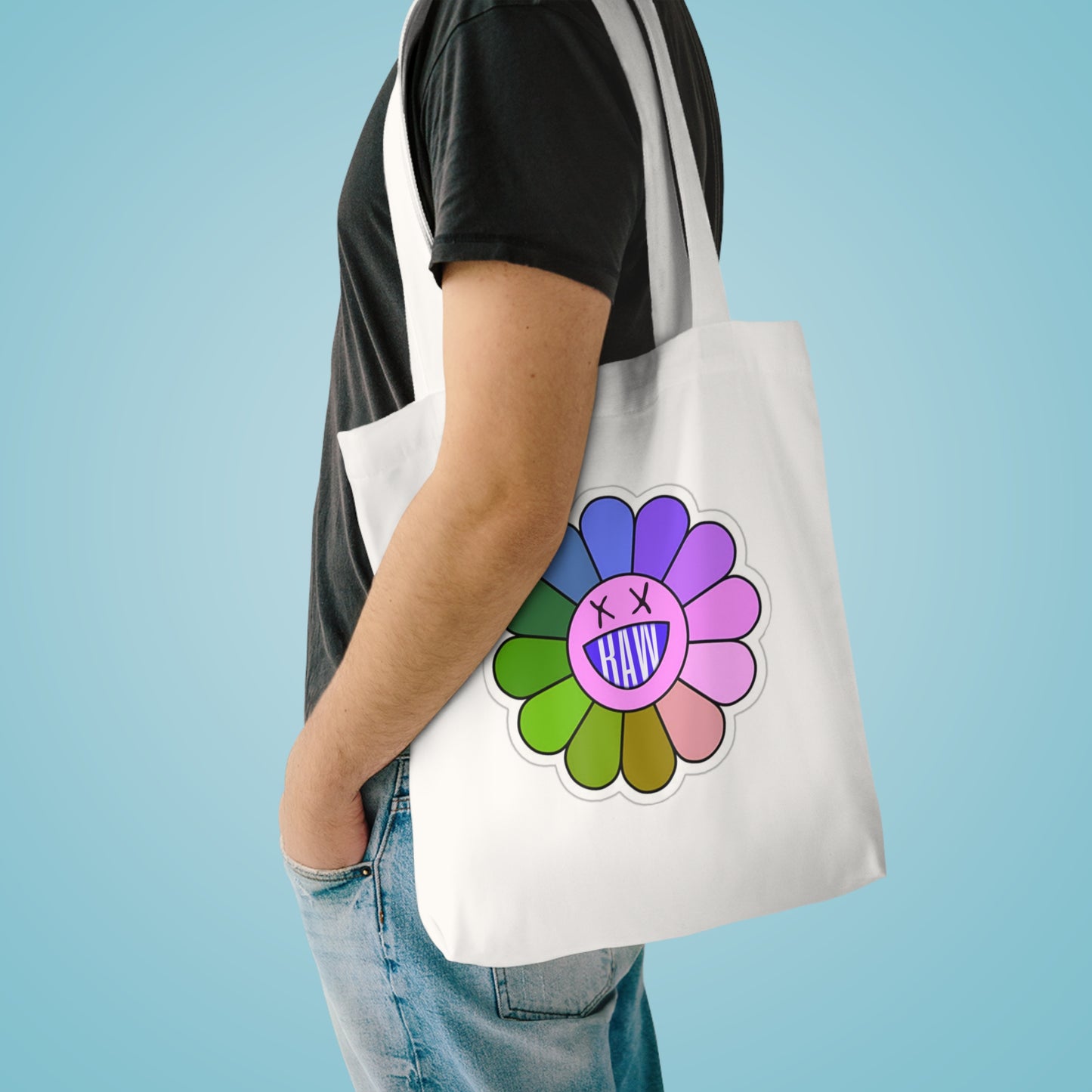 Raw+Sushi "Flower" Cotton Tote Bag