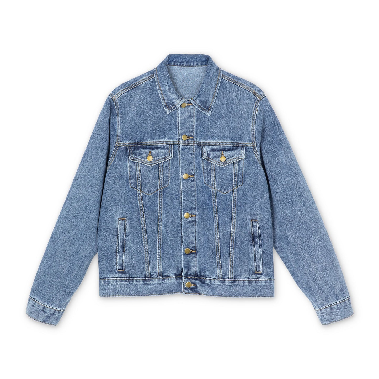 Raw+Sushi Denim Jacket — Classic Lightwash Jean Jacket 'R' Back Logo