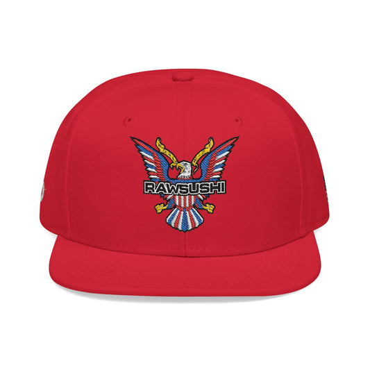 Raw Sushi " RAW SET ' Snapback Hat RED