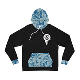 Raw+Sushi "blue camo trim" Athletic hoodie