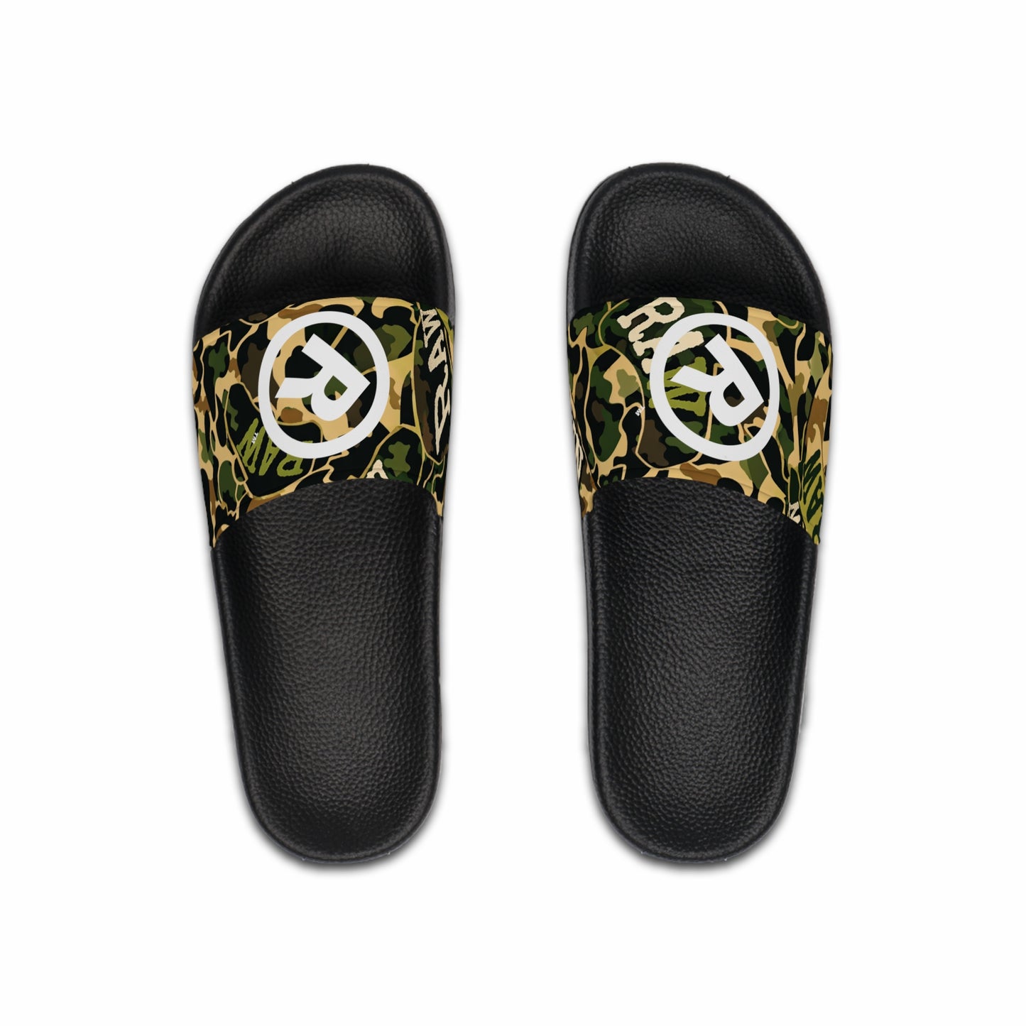 Raw+Sushi "RAW ARMY CAMO" Slide Sandals multi/blk