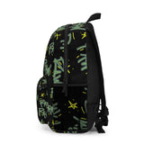 Raw+Sushi "raw script" BackPack blk/lime