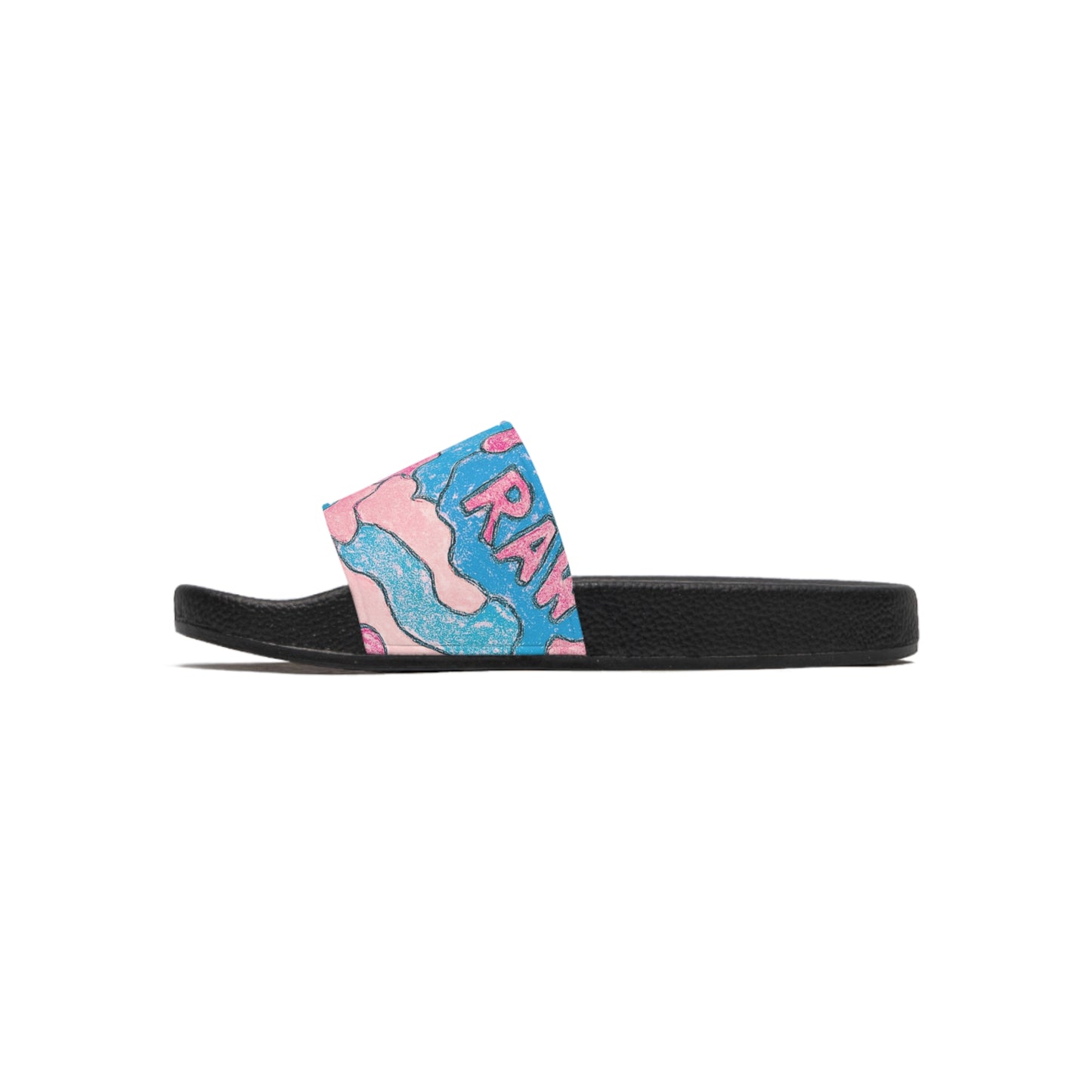 Raw+Sushi "CRAYOLA CAMO" Slide Sandals multi/blk