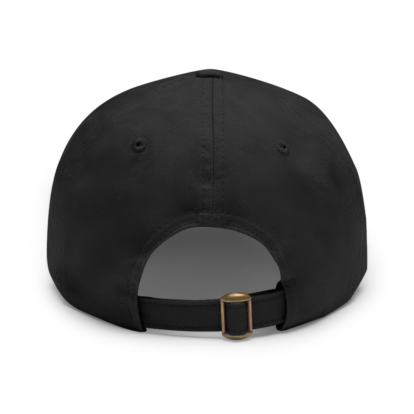 Raw+Sushi "up-face sushi" Dad Hat with Leather Patch blk