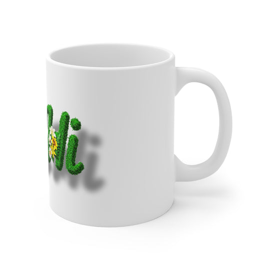 Raw sushi "GRASSY SUSHI" WHITE Mug 11oz
