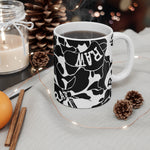 Raw sushi blk/white camo Mug 11oz