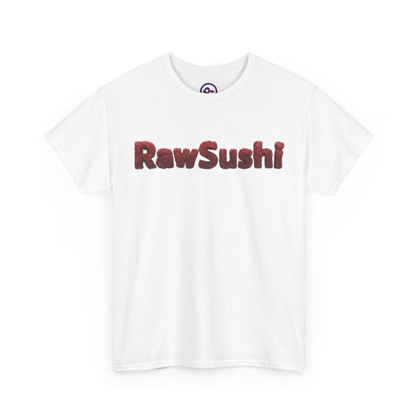 Raw+Sushi "furry raw font" Heavy Cotton Tee