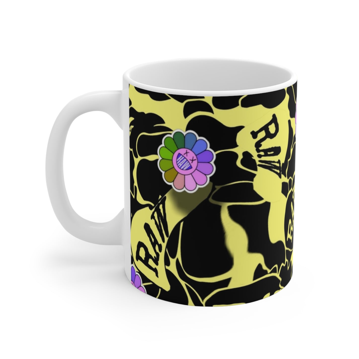 Raw Sushi OG CAMO yellow Mug 11oz